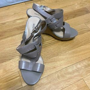 Sole Society Taupe Wedges - size 7
